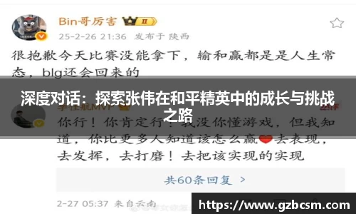 深度对话：探索张伟在和平精英中的成长与挑战之路